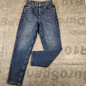 American Eagle Jeans Women's Size 4 Blue Demin Stretch‎ Tapered Denim